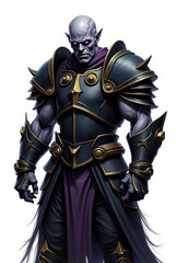 Fototapeta premium Cursed Warrior of Dark Realms , dark fantasy aesthetic, high-detail illustration, epic fantasy artwork, character concept art, rich color palette, dark and gritty style.