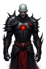Fototapeta premium Cursed Warrior of Dark Fantasy , dark fantasy aesthetic, high-detail illustration, epic fantasy artwork, character concept art, rich color palette, dark and gritty style.