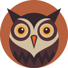 Stunning graphic design of an owl combining modern aesthetics with natural details for a visually engaging piece
