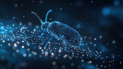 Abstract Bug Digital Art