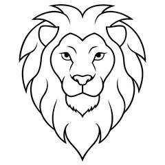 lion head cartoon