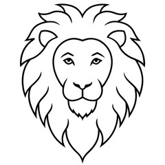 lion head illustration