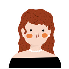 woman face illustration vector