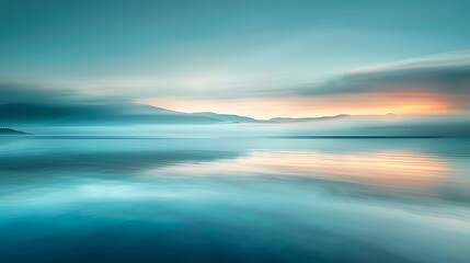 Fototapeta premium Serene Mountain Lake at Dusk