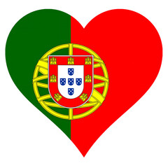 Heart of a flag Portugal