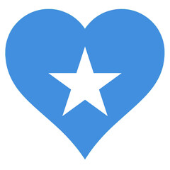 Heart of a flag Somalia