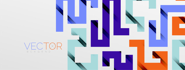 Color bend lines with shadow texture effect. Vector Illustration For Wallpaper, Banner, Background, Card, Book Illustration, landing page