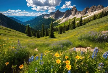 stunning mountain views surrounded picturesque hiking trails offering scenic landscapes natural beauty, adventure, altitude, breathtaking, captivating, climb