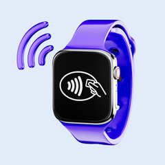 Apple Pay is a mobile payment and digital wallet service by Apple Inc. Smart Watch. NFC payment, smartwatch payment