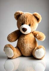 Obraz premium Light Brown Teddy Bear Isolated 