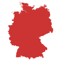 Vector outline map of Germany