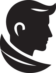 Beard man logo template vector icon illustration design