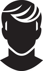 Beard man logo template vector icon illustration design