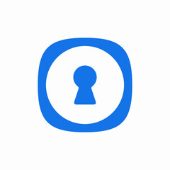 lock key hole icon vector