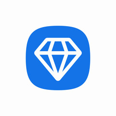 diamond jewelry gem icon sign