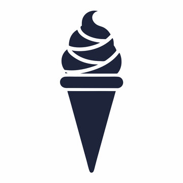 recommend clip art:  Ice cream cone silhouette vector art illustration