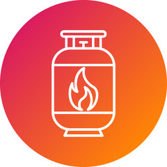 Gas Cylinder Vector Icon