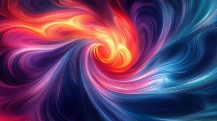 Obraz premium Bright abstract swirls creating a hypnotic pattern perfect for vibrant and energetic backgrounds