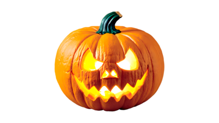 jack o'lantern isolated on transparent background