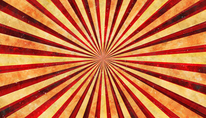 Sunburst red classic festive retro vintage grunge pattern  for template, cover, banner, poster, background