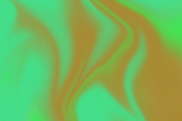 Abstract retro noise gradient background liquid colour shades orange and green