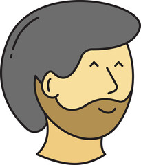 Beard Man Face Avatar
