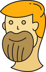 Beard Man Face Avatar
