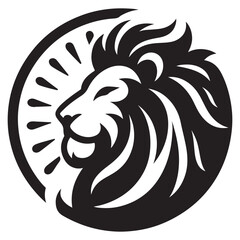 Lion Minimalist and Simple Silhouette