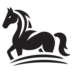 Horse Icon Illustration Template for a Logo Brand Identity