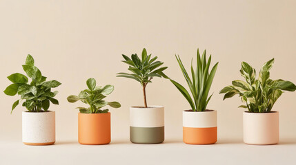 Obraz premium Plant collection for your home, no fuss, no planters needed.