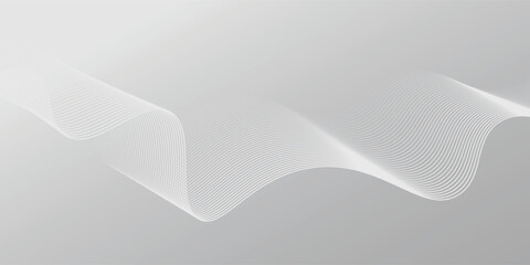 Abstract background with dynamic wavy lines, Digital future technology concept background, vector illustration