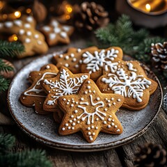 Foto von leckeren Weihnachtsplätzchen