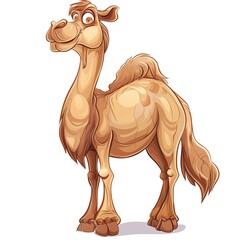 Dromedary Wonder emotion fantasy animal cartoon isolated whitebackground