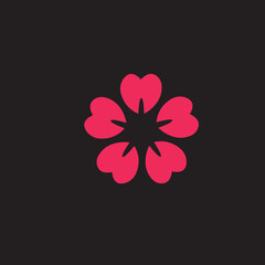 simple flower icon illustration Eps 8