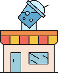 Boba Tea Shop Icon

