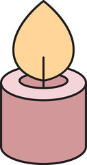 Candle Icon Illustration