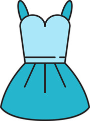 Woman Dress Icon Illustration