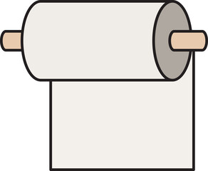 Tissue Paper Roll Icon