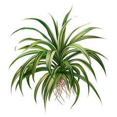 Fototapeta premium Isolated illustration of a spider plant