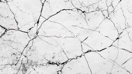 Obraz premium White Marble Texture with Black Veins
