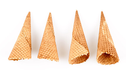ice cream cone isolated on a white background