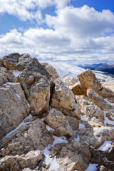 A summit trail on Ridge road at Rocky Mountain National Park. 