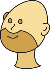 Bald Man Character Icon
