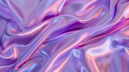 Fototapeta premium Abstract Purple and Pink Iridescent Satin Fabric Texture
