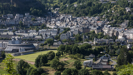 Naklejka premium Ville de Murat dans le Cantal en Auvergne