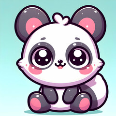 Naklejka premium Animation cartoon baby fox cute