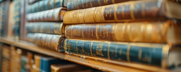 Fototapeta premium First edition book on shelf, Vintage, Soft, Illustration, Highlighting literary value