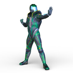 サイバーマン　3DCGレンダリング