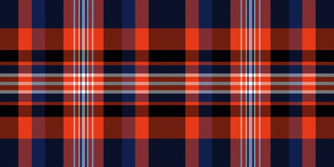 Nobility seamless fabric check, fancy background pattern plaid. Idyllic textile texture vector tartan in red and blue colors.