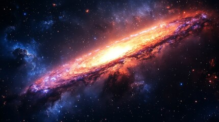Stunning Spiral Galaxy in Deep Space